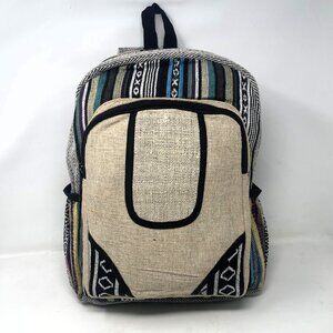 Himalayan All Natural Handmade Pure Hemp Laptop Large Backpack for men or Women